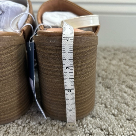 Universal Thread Tess Slip-On Tan Clogs Mules Shoes Chunky Bohemian Sz 9 NWT - Picture 8 of 8